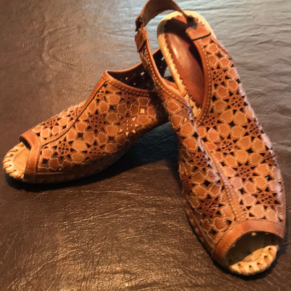 Camel colored sandals
